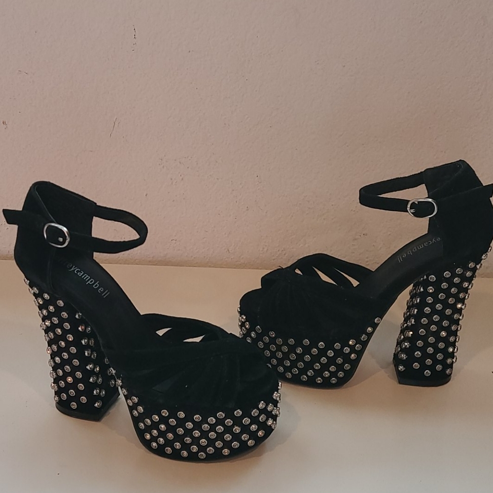 💖JEFFREY CAMPBELL KINSLEY ANKLE STRAP HIGH HEELS